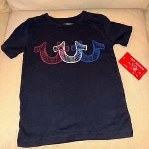 True Religion short sleeved shirt - black tee - NEW with Tags - Kids size 6
